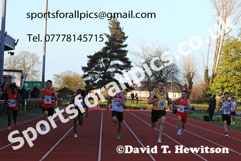 150 metres, 2024 NEGP 1, Monkton Stadium, Jarrow. Photo: David T. Hewitson/Sports for All Pics